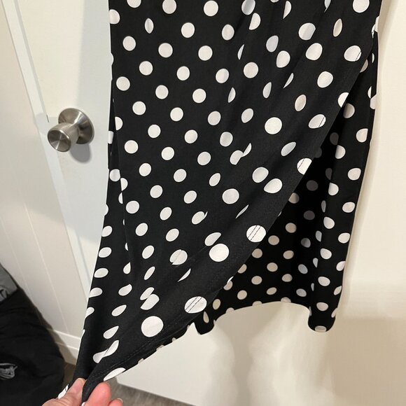 Cleo Black & White Polka Dot Dress – Size M - Picture 4 of 5